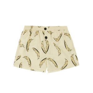 JACQUEMUS Men's Beachwear Shorts with Banana Print Men Beige